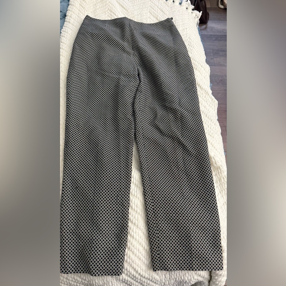 Talbots Black and White Patterned Trousers